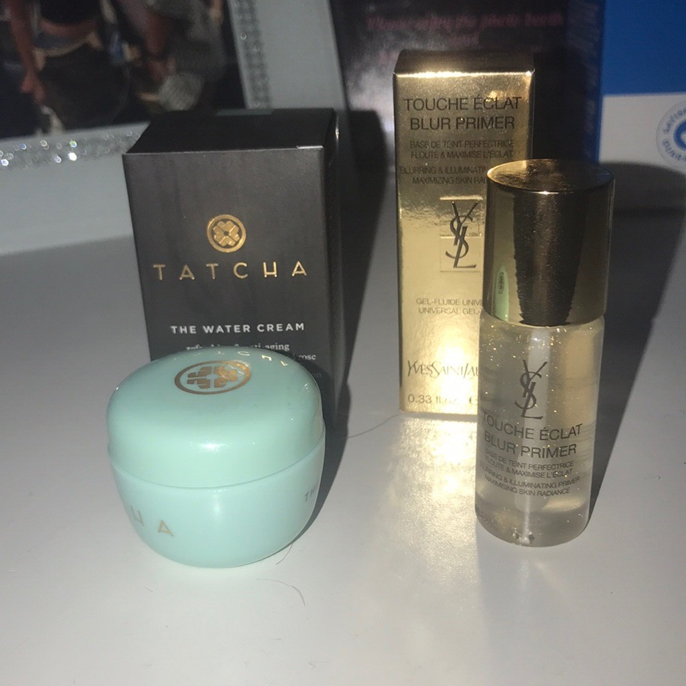 Tatcha anti aging water cream AND YSL primer